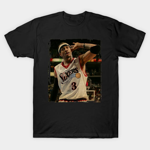 Allen Iverson Sixers Vintage T-Shirt by CAH BLUSUKAN